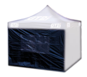 Mur noir tente GT2i Race & Safety 3M avec fenêtre (x1)