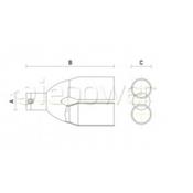 Embout d'échappement double rond 7128