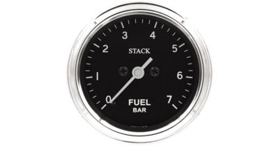 Manomètre Stack Classic 52mm pression d'essence 0-7bars électrique