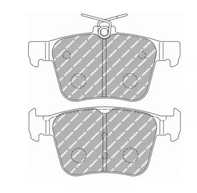 Plaquettes de frein Ferodo DS2500 arrière pour AUDI A3 S3 quattro 02.13 - étrier ATE