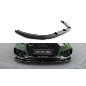 Lame Du Pare-Chocs Avant / Splitter V.1 Audi RS4 B9 Noir Brillant