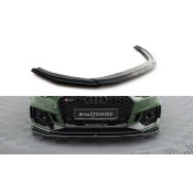 Lame Du Pare-Chocs Avant / Splitter V.2 Audi RS4 B9 Noir Brillant