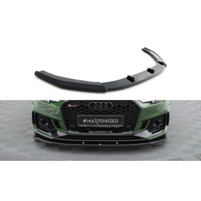 Lame Du Pare-Chocs Avant / Splitter V.1 Audi RS4 B9 Noir Brillant
